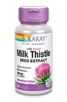 Solaray One Daily Milk Thistle, 30 Caps, 0.15 Bottle