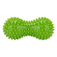 Massage Ball Roller Peanut Shape Inflatable Fitness Spiky Ball Yoga Massage Roller Hand Grip Self Back Foot Neck Spine Shoulder Physical Trigger Point Therapy Reflexology Stress Relief (Green)