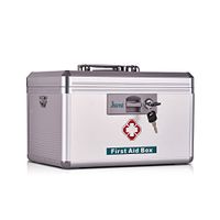 Jssmst Locking Medicine Box - New Version Medical Box with Drugs Storage for Home Use, 11.4 x 8.1 x7.4 Inches, New(MC14020)