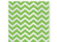 Christmas Print Cello Bags - Chevron Green 6x3-1/4x13-1/2" Cello Bags 1.2 mil (2 Packs; 100 Bags Per Pack) - WRAPS-C7BCHG