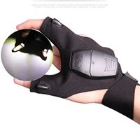 Meidexian888 LED Gloves,Multifunction Outdoor Fingerless LED Flashlight Gloves for Repairing Working in Darkness Places