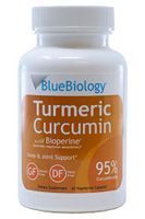BlueBiology Turmeric Curcumin with Bioperine Extract (Enhanced Absorption) - 95% Curcuminoids - Highest Potency - Gluten Free - Vegan Joint Pain Relief - 60 Capsules