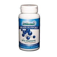 Fruit Advantage Wild Blueberry Capsules Brain Support - 30 Vegetarian Capsules (1 Bottle)