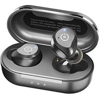 TOZO NC9 Hybrid Active Noise Cancelling Wireless Earbuds,in Ear Headphones IPX6 Waterproof Bluetooth 5.0 Stereo Earphones, Immersive Sound Premium Deep Bass Headset, Matte Black