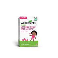 Wellements Organic Soothing Throat Pops, 10 Count in Box