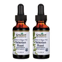 Swanson Valerian Root Liquid Extract (Alcohol and Sugar-Free) 1 fl Ounce (29.6 ml) Liquid (2 Pack)