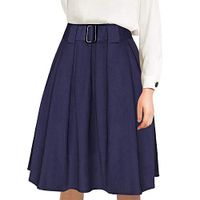 Liraly Skirts for Women Steampunk Clothing Party Club Wear Punk Gothic Retro Black Lace Skirt(Navy ,US-8 /CN-L)