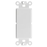ACL Decora Blank Wall Plate Insert, White, 10 Pack