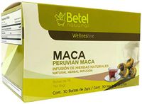 Peruvian Maca Tea by Betel Natural - Amazing Libido and Hormonal Imbalance Support - 30 Tea Bags