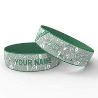 My Silicone Band Personalized Tags for Water Bottles (Green, Single)