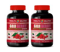 Weight Loss Appetite suppressant Pills - Goji Berry - Natural ANTIOXIDANT Complex - Pomegranate Vitamin e for Skin - 2 Bottles 120 Capsules