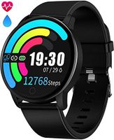 Smart Watch Waterproof IP68 Fitness Tracker Smartwatch with Heart Rate Monitor for Android Phones Activity Tracker Calorie Burn, Sleep Monitor, Sport Watch for Women Men Kids Girls Iphone Compatible