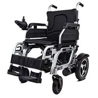 Lightweight Folding Electric Wheelchair, Intelligent Joystick Lithium Battery Power Transport Wheelchair Chair, Electric Wheelchairs for Adults Elderly, Rollator Walker with Seat