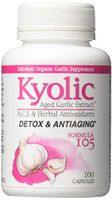 Kyolic Aged Garlic Extract Formula 105 Detox & Anti-Aging, 100 Capsules