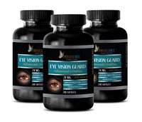 Vision Support Supplement - Eye Vision Guard 24 MG - Advanced Complex - Bilberry Pills for Eyes - 3 Bottles 600 Softgels