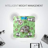LYAOE Bluetooth Body Fat Scale Happy Hedgehogs Berries Donuts Smart Wireless Scale with LCD Display Measuring Body Weight Bmi and Health Digital Scale