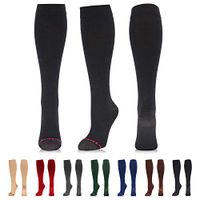 NEWZILL Compression Dress Sock (15-20mmHg) for Men & Women - Cotton Rich Comfortable Socks - BEST Stockings for Business Casual, Running, Medical, Athletic, Edema, Diabetic (L/XL, Black)