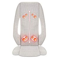 Back Massager Cushion Chair Pad - Shiatsu Deep Tissue Kneading Massager with Heat, Full Back Pain Relief, Home Office Use by Tespo