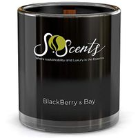 Scented Natural Organic Non Toxic Soy Wax Wooden wick Candle |Long Lasting Candles With Fragrant Aromatherapy Essential Oil Luxury Fragrance for Home Decorative Gift Idea for Relaxation and Meditation