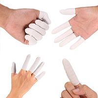 Anti Static Finger Cot, 100Pcs/Bag Disposable Fingertips Protective Rubber Finger Cots Tattoo Nail Art Accessory for Electronic Repair Jewelry Cleaning Painting Crafting Beauty