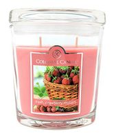 Colonial Candle 9 oz Fresh Strawberry Rhubarb Oval Jar