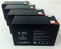 Replacement Battery for Bruno Electra-Ride Stairlifts 12V 8Ah Wheelchair Battery (4 Pack)