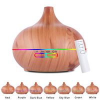 IdealBuy Air Humidifier Moistener Atomizer 1801YK 110V 500ML RGB Aroma Diffuser Air Humidifier Moistener Atomizer with White Controller US Plug
