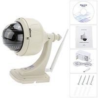 KKmoon 3.5" H.264 HD 720P 2.8-12mm Auto-focus PTZ Wireless WiFi IP Camera Security CCTV Camera Home Surveillance