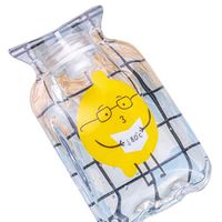Xuprie 200ml Mini Water Injection Hot Water Bottle Cute Cartoon Warm PVC Hot Water Bag Hot Water Bottles