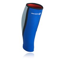 Rehband Basic Calf Support - Large - Blue - Workout Gear for Men and Women - Calf Sleeve - Improve Circulation - Relieve Pain - Protect Against Inflammation + Muscle Tears - 1 Sleeve