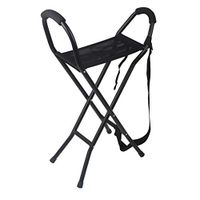 Lxn Seniors Lightweight Folding Chair, Aluminum Alloy Four-Legged Stool, The Elderly Crutches, Walking Sticks, Chairs