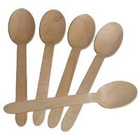 Table To Go 200-Piece Birchwood Compostable Spoons, X-Large