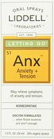 Liddell Homeopathic Letting Go Anxiety Spray, 1 Ounce
