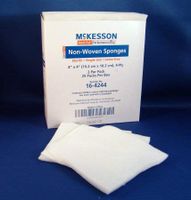 McKesson 4-Ply NonWoven Sponge Sterile 4 X 4" 16-4244 25 Pack(s), 2 / Pack