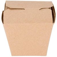 MM Foodservice Chinese Take Out Boxes, Microwavable Take Out Container, Grease and Leak Resistant Restaurant Grade Boxes (Natural, 8-Ounce)