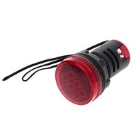 Mwergkou 22mm AC 50-380V Thermometer Indicator Light LED Digital Display Temperature Measuring Induction Ranging -20-119℃