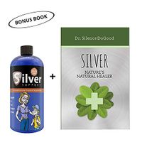Silver Support 32 oz + Bonus Book - Nano Ionic Silver Technology with Cutting-Edge 10 ppm - Liquid Immune Booster for Kids, Pets & Adults Enhances Wellness