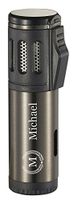 Personalized Visol Artemis Gunmetal Triple Torch Flame Cigar Lighter