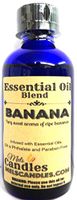 Banana 4 oz / 118.2 9ml Blue Glass Bottle of Premium Grade A Fragrance Oil/Infused with Essential Oil, Skin Safe Oil, Use in Candles, Soap, diffusers, Lotions, Etc