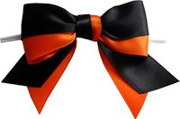 BAYWIND LTD;Large Halloween Twist Tie Bows (H212) - 25pc