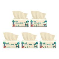 ErYao Paper Towels 1/3/5 Pack Facial Tissues, Soft 3-Ply Soft&Strong Travel Tissues Paper Towels Eco-Friendly Tissues Cleaning, 300 Sheets Per Pack (5Pack)