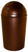 Dial Industries E2056BR 56 Quart Brown Swing Lid Waste Bin