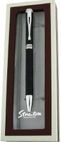 Stratton Black Rotzy Pen With Crystals in Presentation Box