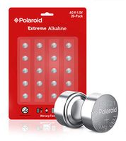 Polaroid Extreme AG11 LR58 361 362 162 LR721 1.5V Button Cell Alkaline Batteries Mercury Free 0% Hg (20-Pack) - 2025 Expiry Date