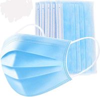 50 PCS Filter 3-ply Face Mask Disposable Personal Protection Dust-Proof Anti Spittle Eye Mask for Earloop …