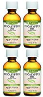 De La Cruz Pure Eucalyptus Essential Oil, Steam Distilled, Bottled in USA 2 FL. OZ. (4 Bottles)