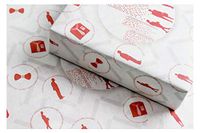 eVincE Thick Matte Corporate Event Gift Wrapping Paper | Classic Business Wraps | Interesting Facts for Workaholics Appraisal Gift Wraps | Easter | New Year | Set of 10 Sheets (48 x 34 cms)(White)