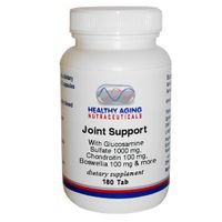 Healthy Aging Nutraceuticals Joint Support W/ Glucosamine Sulfate 1000 Mg, Chondroitin 100 Mg, Boswellia 100 Mg & More 180 Tablets