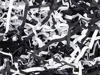 Buy All Store Heavy Duty Black & White Gift Basket Shred Crinkle Paper Grass Filler Bedding (4 Oz Bag)