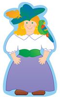 Pirate Girl Large Notepad
